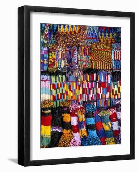 Friendship Bracelets, Panajachel, Lake Atitlan, Guatemala, Central America-Upperhall-Framed Photographic Print