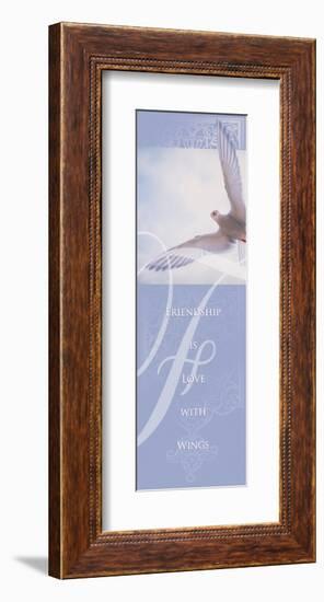 Friendship is Love with Wings-null-Framed Art Print