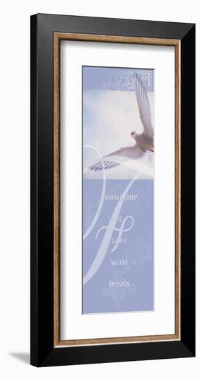 Friendship is Love with Wings-null-Framed Art Print