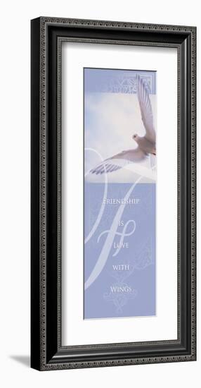 Friendship is Love with Wings-null-Framed Art Print