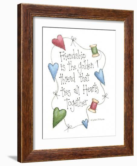 Friendship Is the Golden Thread-Debbie McMaster-Framed Giclee Print