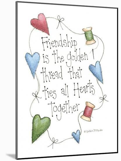 Friendship Is the Golden Thread-Debbie McMaster-Mounted Giclee Print