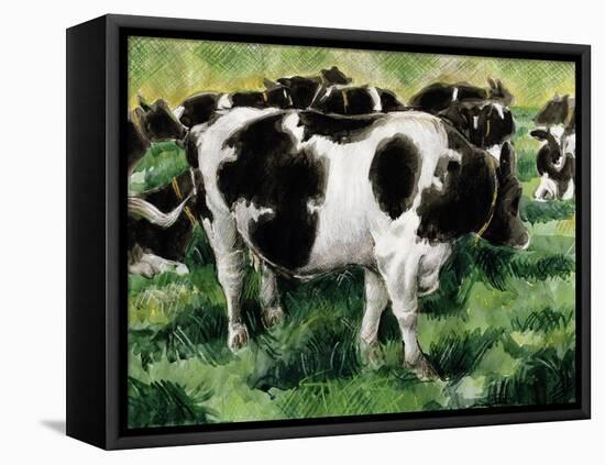 Friesian Cows-Gareth Lloyd Ball-Framed Premier Image Canvas