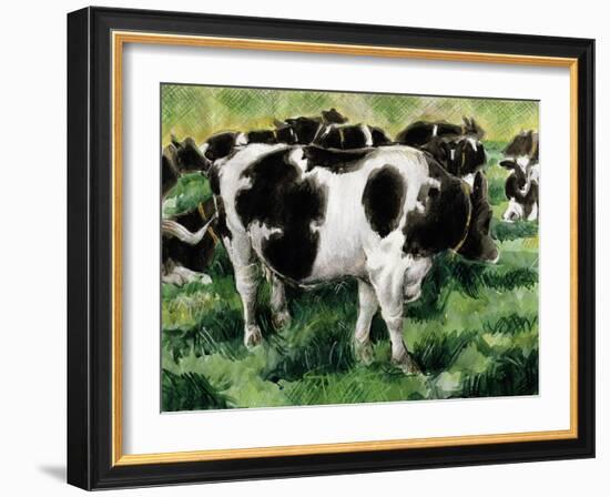 Friesian Cows-Gareth Lloyd Ball-Framed Giclee Print