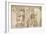 Friesland for the Decoration of the Pantheon: Saints-Pierre Puvis de Chavannes-Framed Giclee Print