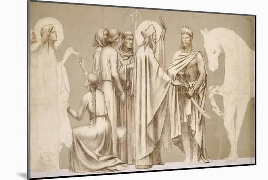 Friesland for the Decoration of the Pantheon: Saints-Pierre Puvis de Chavannes-Mounted Giclee Print