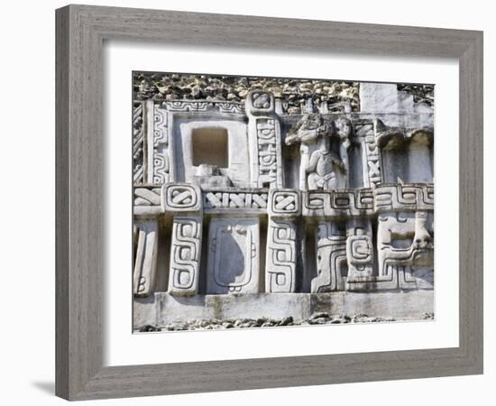 Frieze, 130Ft High El Castillo, Xunantunich Ruins, San Ignacio, Belize-Jane Sweeney-Framed Photographic Print