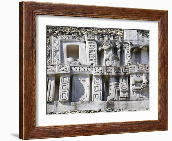 Frieze, 130Ft High El Castillo, Xunantunich Ruins, San Ignacio, Belize-Jane Sweeney-Framed Photographic Print