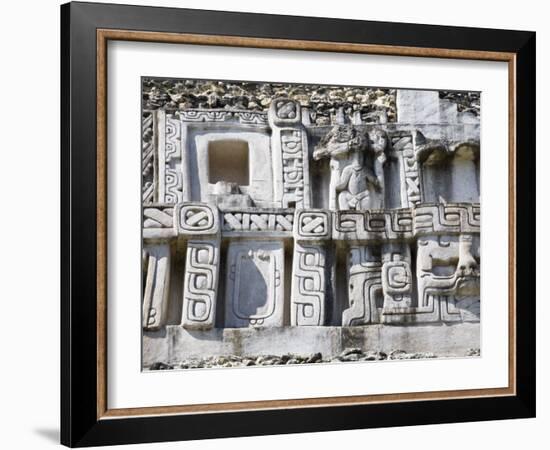 Frieze, 130Ft High El Castillo, Xunantunich Ruins, San Ignacio, Belize-Jane Sweeney-Framed Photographic Print