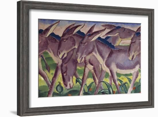 Frieze of Donkeys, 1911-Franz Marc-Framed Giclee Print