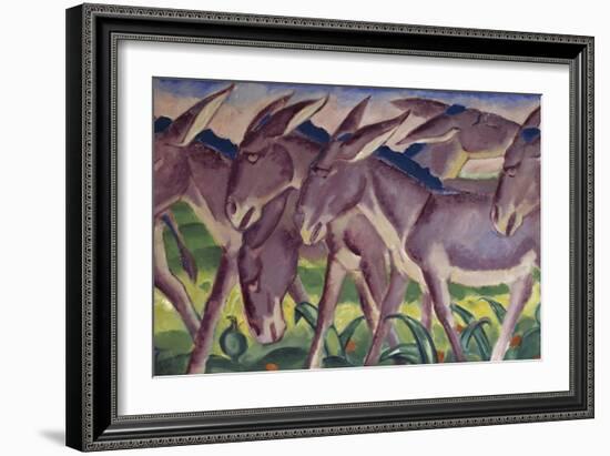 Frieze of Donkeys, 1911-Franz Marc-Framed Giclee Print