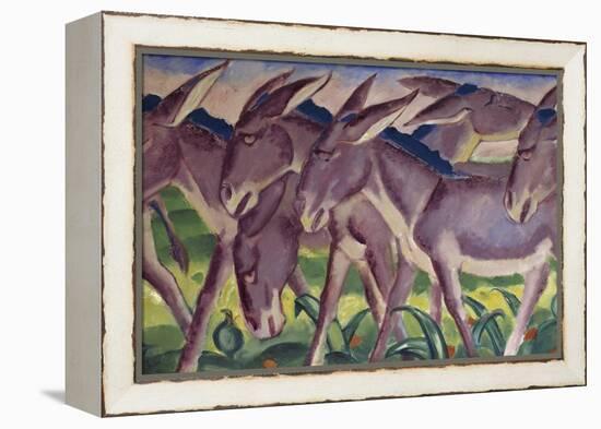 Frieze of Donkeys, 1911-Franz Marc-Framed Premier Image Canvas