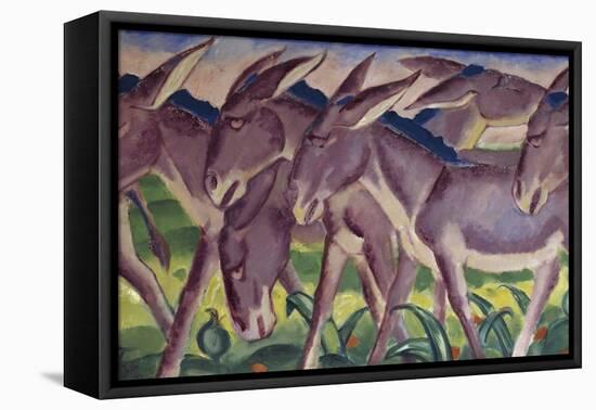 Frieze of Donkeys, 1911-Franz Marc-Framed Premier Image Canvas
