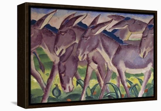 Frieze of Donkeys, 1911-Franz Marc-Framed Premier Image Canvas