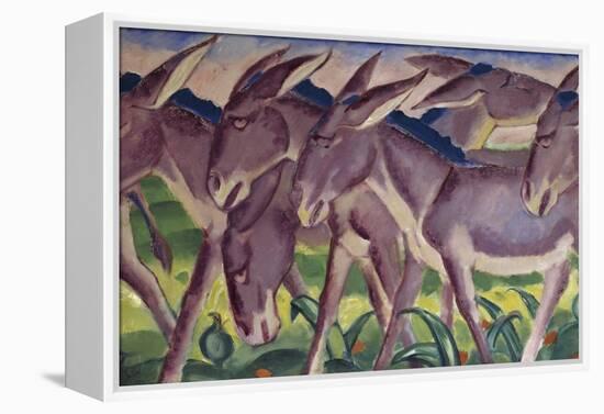 Frieze of Donkeys, 1911-Franz Marc-Framed Premier Image Canvas