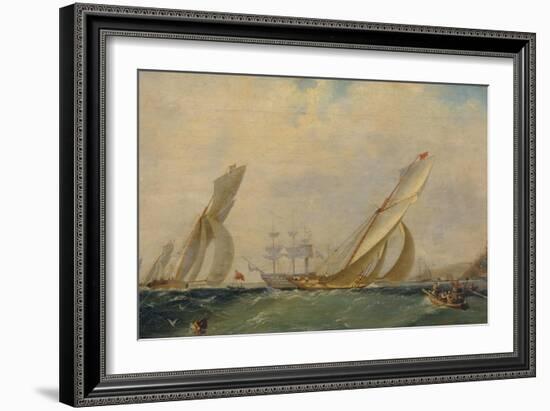 Frigate on a Sea, 1838-Ivan Konstantinovich Aivazovsky-Framed Giclee Print