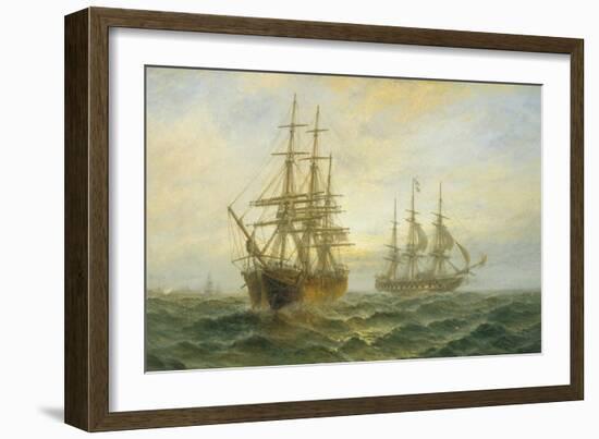 Frigate Outward Bound off Shoeburyness-Claude T. Stanfield Moore-Framed Giclee Print