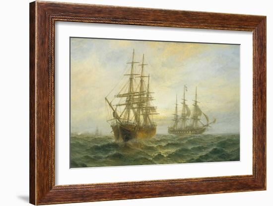 Frigate Outward Bound off Shoeburyness-Claude T. Stanfield Moore-Framed Giclee Print