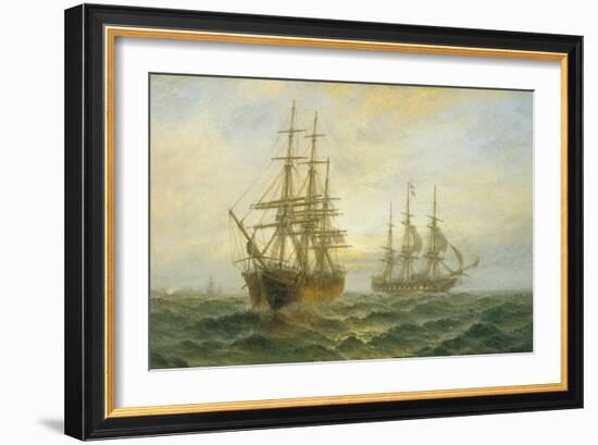 Frigate Outward Bound off Shoeburyness-Claude T. Stanfield Moore-Framed Giclee Print