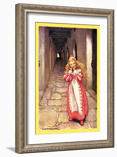 Frightened Princess-Jessie Willcox-Smith-Framed Art Print