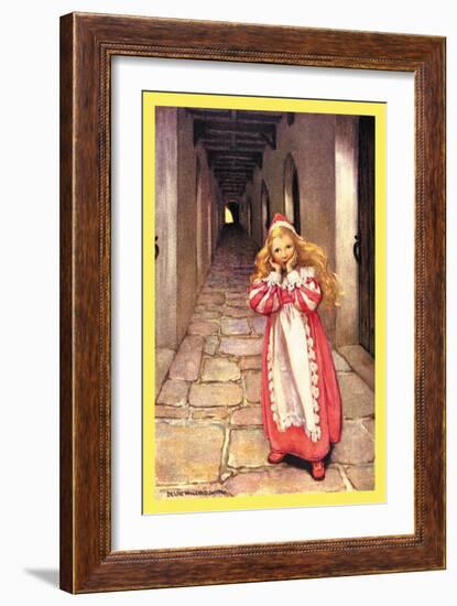 Frightened Princess-Jessie Willcox-Smith-Framed Art Print