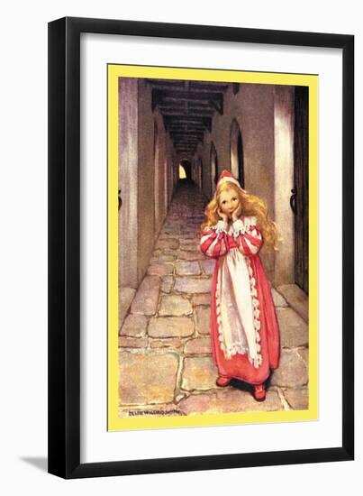 Frightened Princess-Jessie Willcox-Smith-Framed Art Print