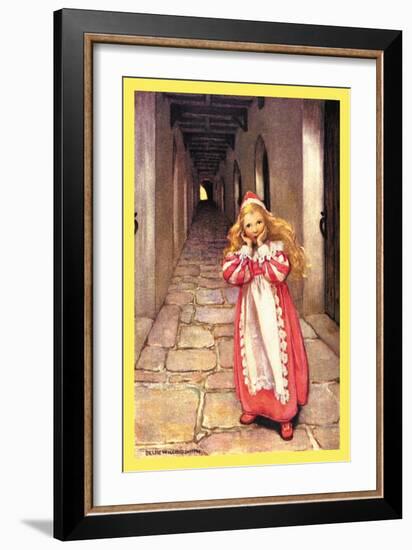 Frightened Princess-Jessie Willcox-Smith-Framed Art Print