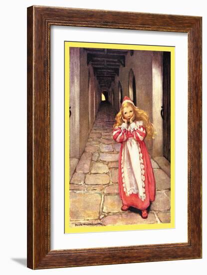 Frightened Princess-Jessie Willcox-Smith-Framed Art Print