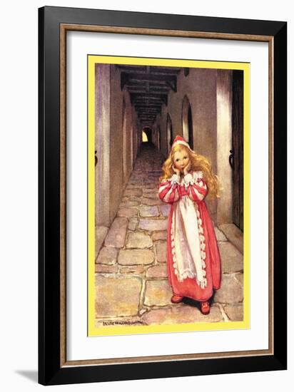 Frightened Princess-Jessie Willcox-Smith-Framed Art Print