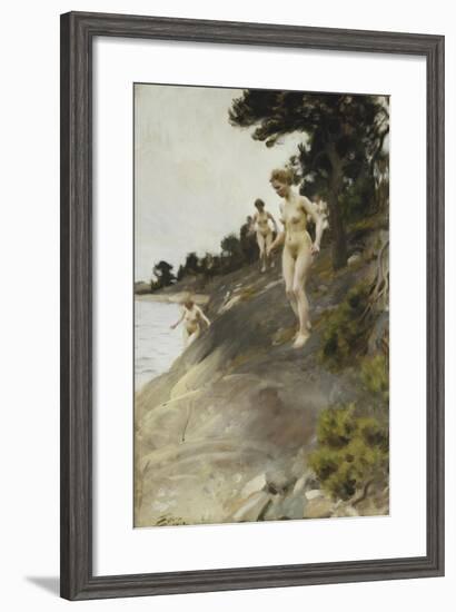 Frightened; Skramda, 1912-Anders Leonard Zorn-Framed Giclee Print