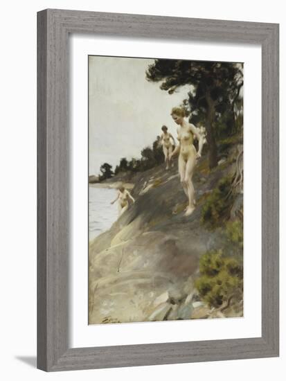 Frightened; Skramda, 1912-Anders Leonard Zorn-Framed Giclee Print