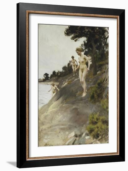 Frightened; Skramda, 1912-Anders Leonard Zorn-Framed Giclee Print