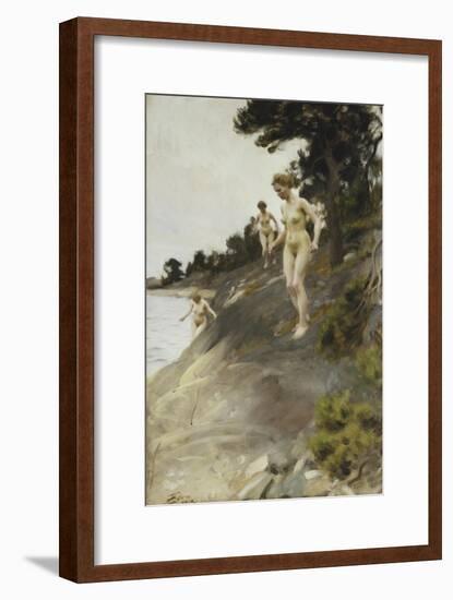 Frightened; Skramda, 1912-Anders Leonard Zorn-Framed Giclee Print