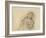 Frightened Woman-Honore Daumier-Framed Giclee Print