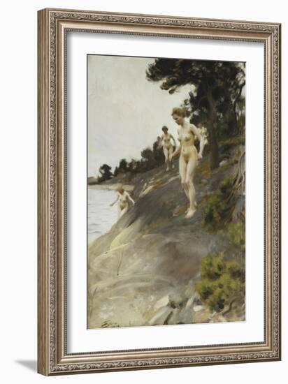 Frightened-Anders Leonard Zorn-Framed Giclee Print