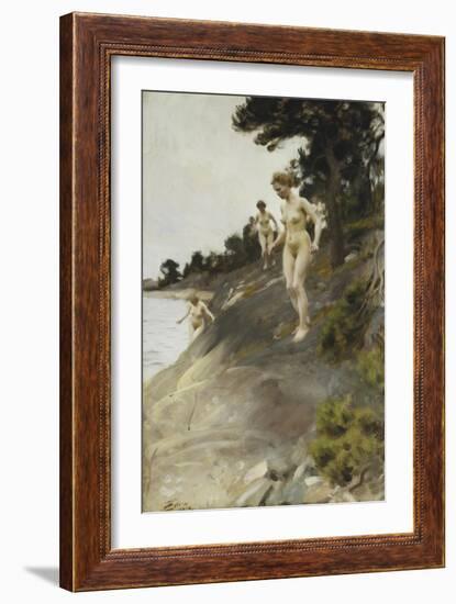 Frightened-Anders Leonard Zorn-Framed Giclee Print