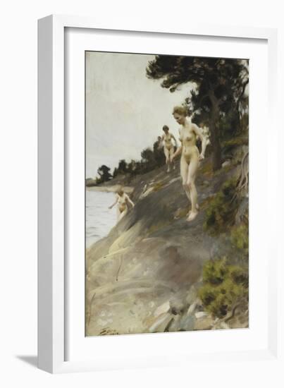 Frightened-Anders Leonard Zorn-Framed Giclee Print