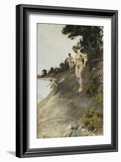 Frightened-Anders Leonard Zorn-Framed Giclee Print