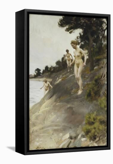 Frightened-Anders Leonard Zorn-Framed Premier Image Canvas