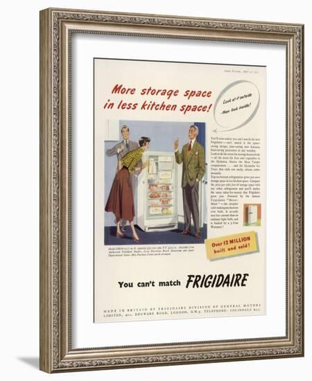 Frigidaire Advertisement-null-Framed Art Print