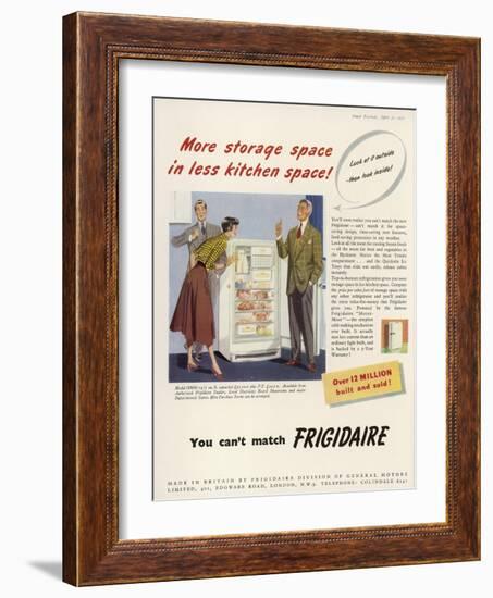 Frigidaire Advertisement-null-Framed Art Print