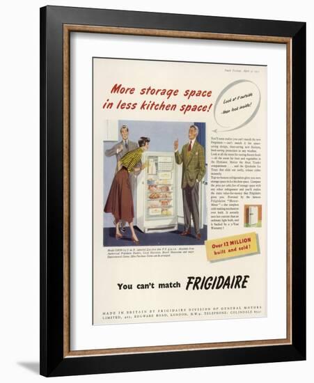 Frigidaire Advertisement-null-Framed Art Print