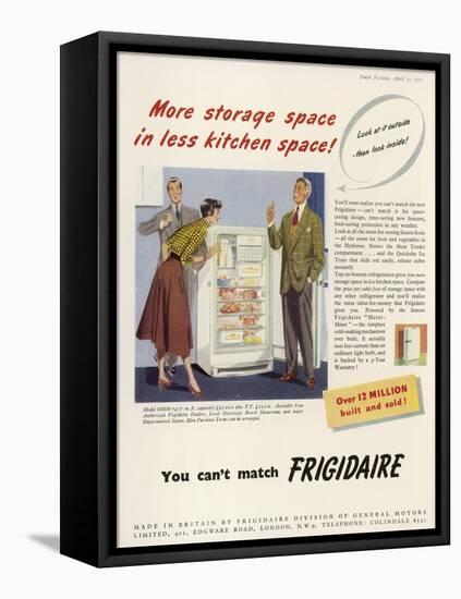 Frigidaire Advertisement-null-Framed Stretched Canvas