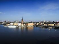 Skeppsholmsbron Bridge, Crown, Gilded, View on Stockholm Castle-Frina-Framed Photographic Print