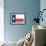 Frio River, Texas - Texas State Flag - Letterpress-Lantern Press-Framed Art Print displayed on a wall