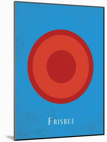 Frisbee-null-Mounted Art Print