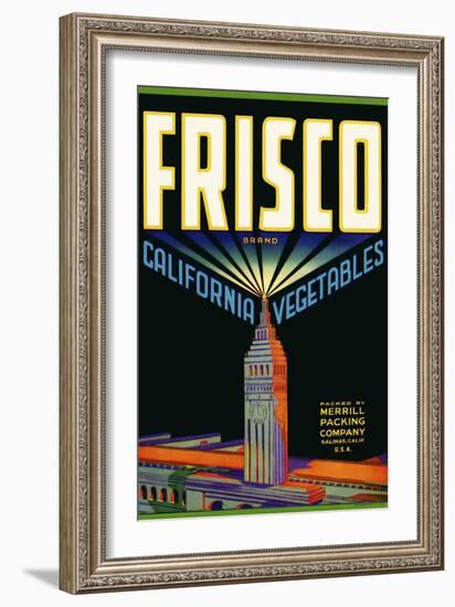 Frisco Brand California Vegetables-null-Framed Giclee Print