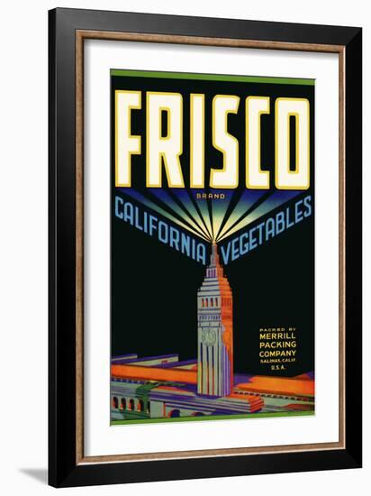 Frisco Brand California Vegetables-null-Framed Giclee Print