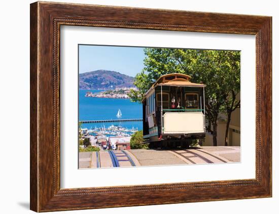 Frisco Hyde Street Cable Car -null-Framed Art Print