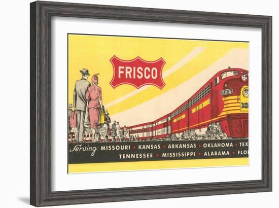 Frisco Train Ticket-null-Framed Art Print